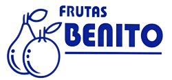 Logotipo de Frutas Benito en color azul.